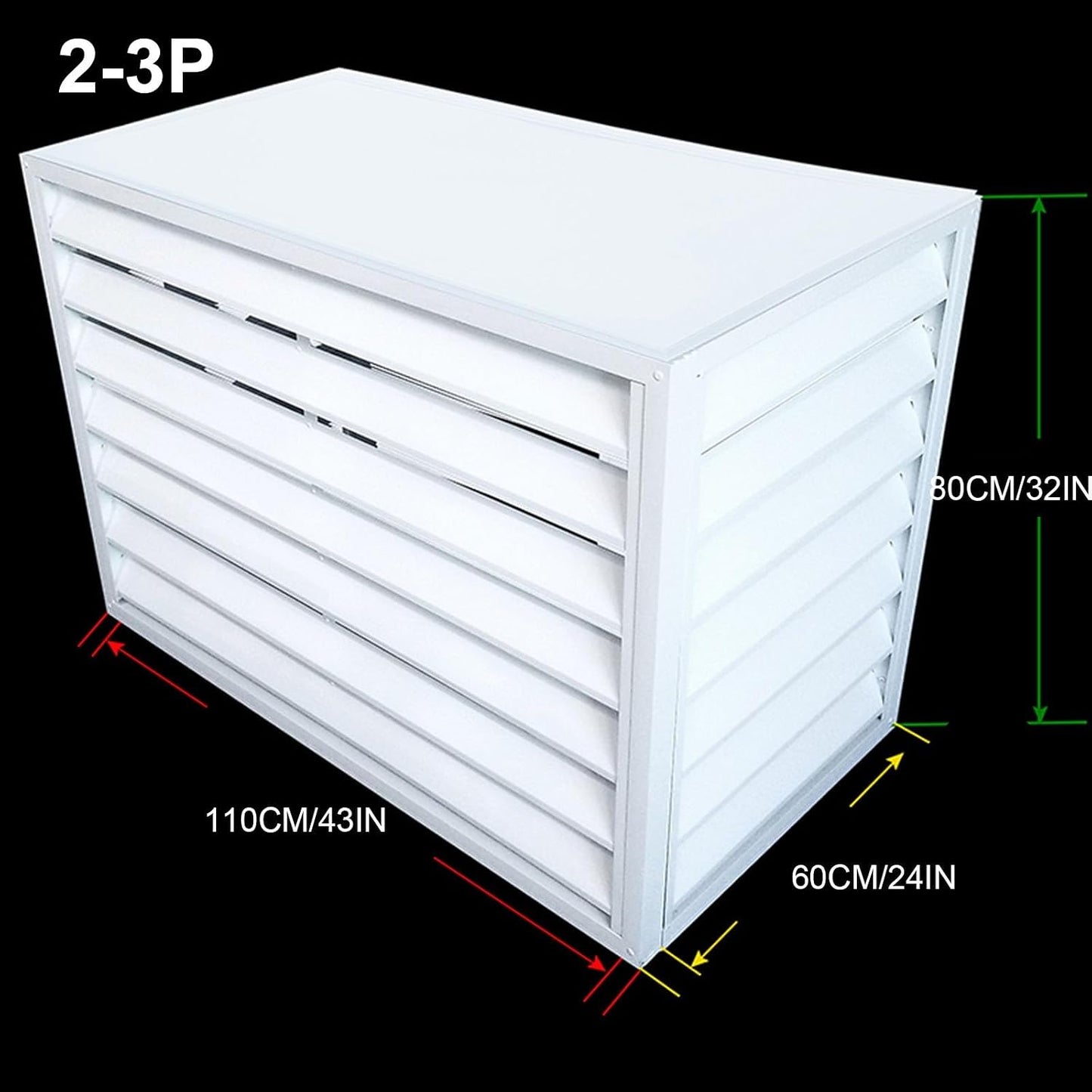  Housse En Aluminium Pour Climatiseur – Protection Imperméable Et Coupe-vent Pour Unités Extérieures, Housse De Pompe à Chaleur, Design Résistant Aux Intempéries, Utilisation En Intérieur Et En