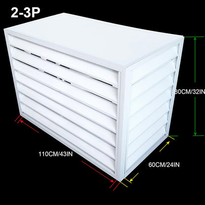  Housse En Aluminium Pour Climatiseur – Protection Imperméable Et Coupe-vent Pour Unités Extérieures, Housse De Pompe à Chaleur, Design Résistant Aux Intempéries, Utilisation En Intérieur Et En