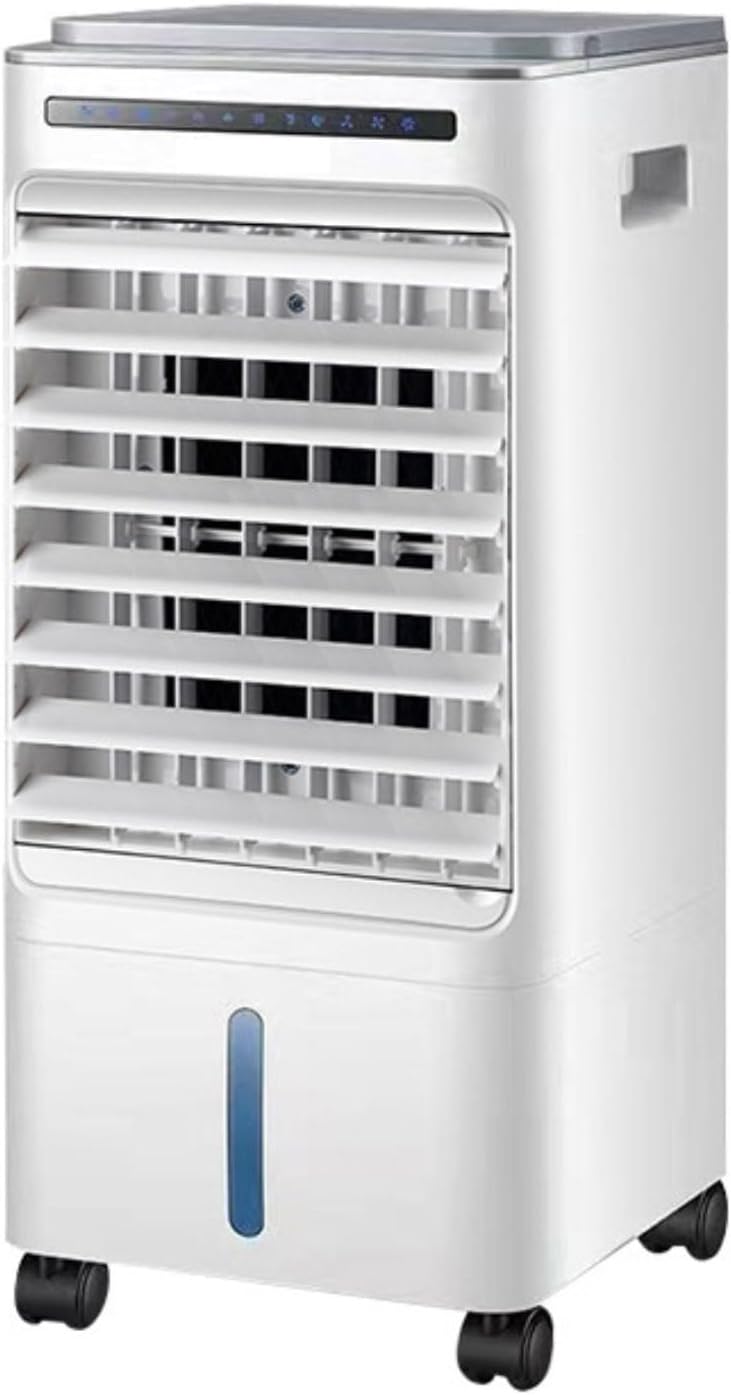 GENERIC Climatiseur Portable à évaporation Avec 3 Vitesses Et 3 Modes, Oscillation à 60°, Réservoir De 5 L, Ventilateur De Refroidissement Avec Télécommande, Sans Tuyau, Unité De Climatisation Pour