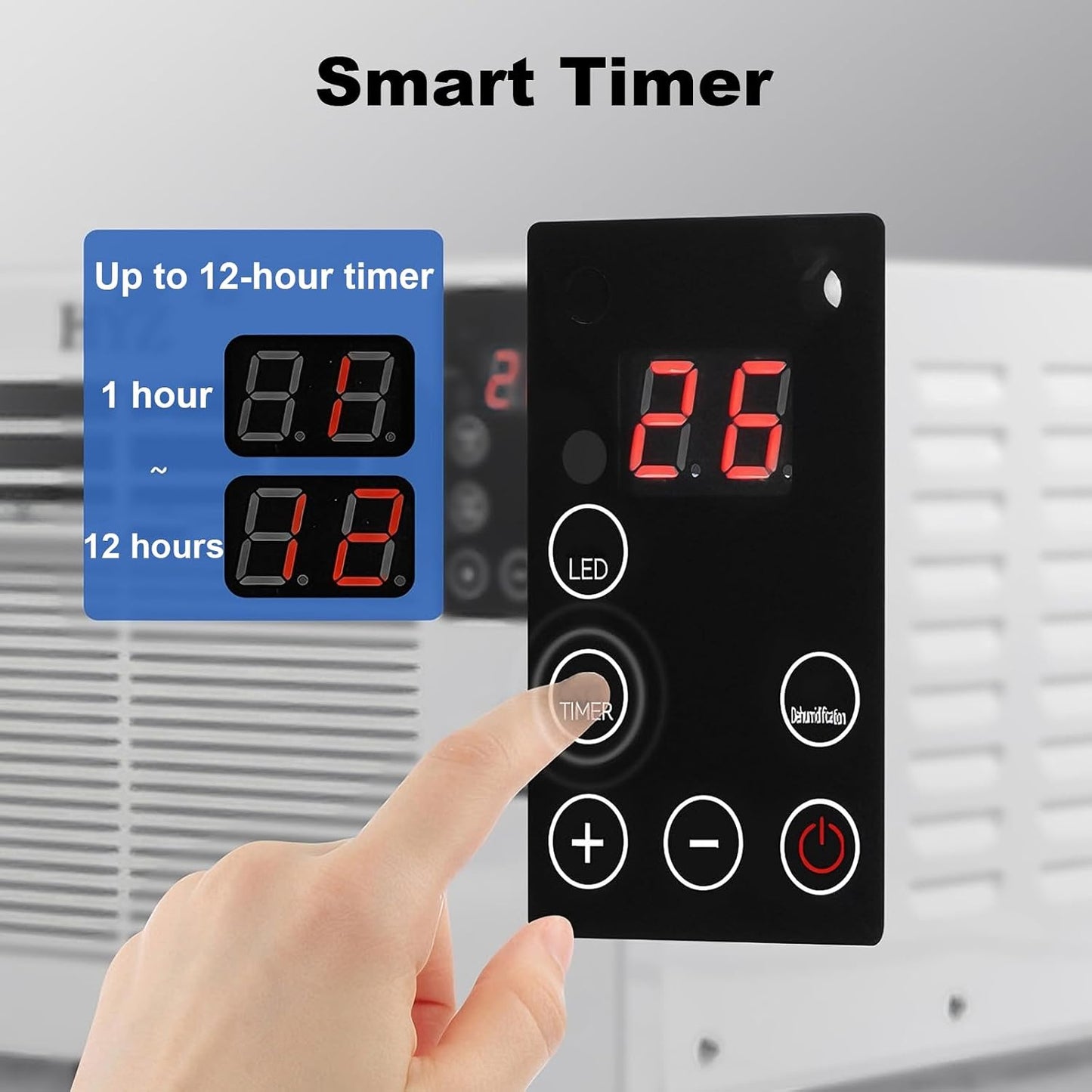 GENERIC Climatiseur Portable Avec Déshumidificateur, Refroidissement Silencieux Pour Chambre à Coucher, Bureau Et VR