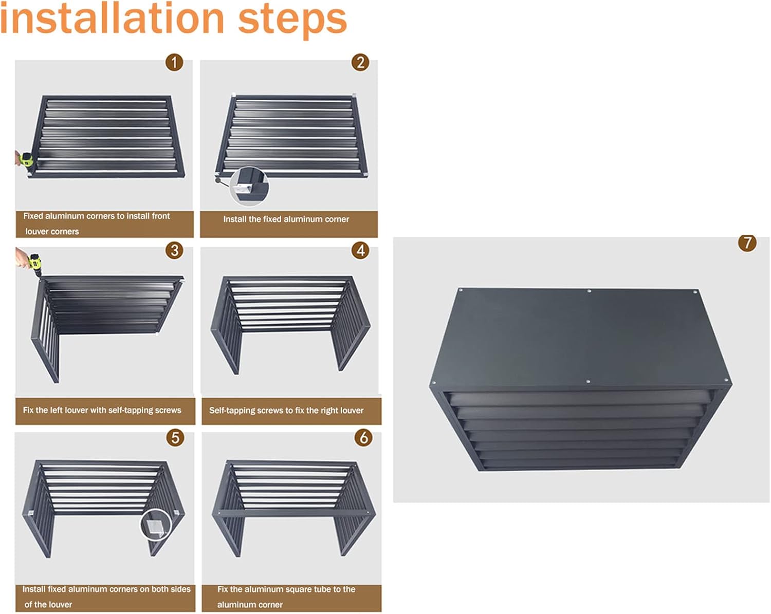  Housse De Climatiseur De Fenêtre Imperméable Et Résistante Avec Aluminium Pour L'extérieur Et La Poubelle, Protège L'unité De Condensation Des Débris