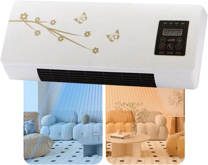 Climatiseur Portable Split 2-en-1 De 2000 W, Mini Climatiseur Mural Avec Minuterie, Ventilation Et Chauffage Rapides Et Naturels(A)