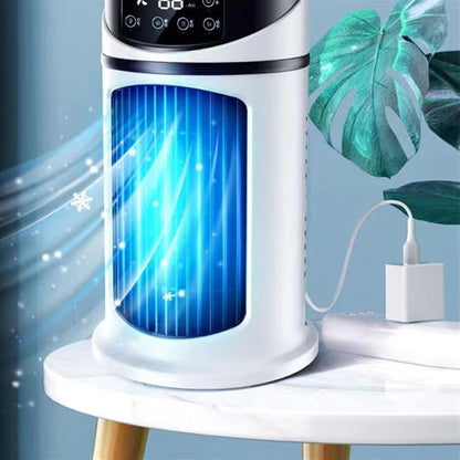  DieffematicKTY Climatiseur Mobile Portable Air Conditioner Fan Mini Evaporative Small Air Cooler Adjustable Desktop Misting Fan With Timing Function (Color : White)