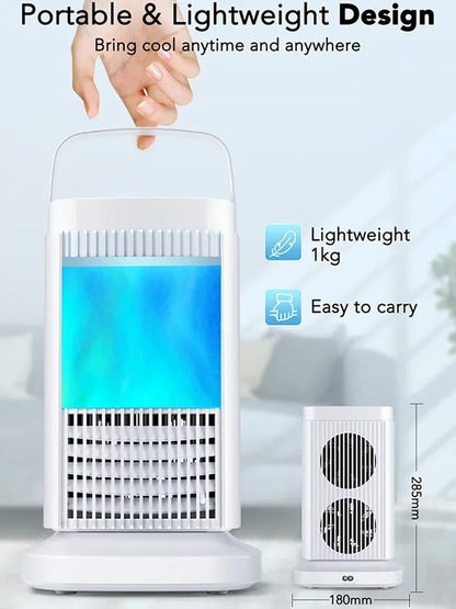  Climatiseur Portable, Refroidisseur D'air 4 En 1, Refroidisseur D'air De Réfrigération À Semi-conducteur Pour Ventilateur De Refroidissement Silencieux Sans Eau