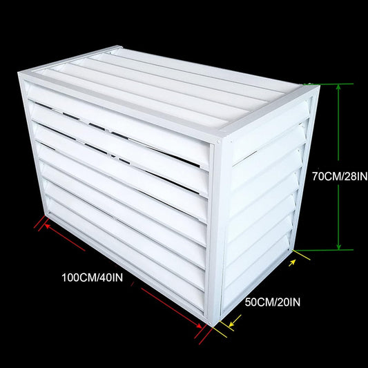 GENERIC Housse En Aluminium Pour Climatiseur – Protection Imperméable Et Coupe-vent Pour Unités Extérieures, Design Anti-grêle, Idéal Pour Une Utilisation En Intérieur Et En Extérieur