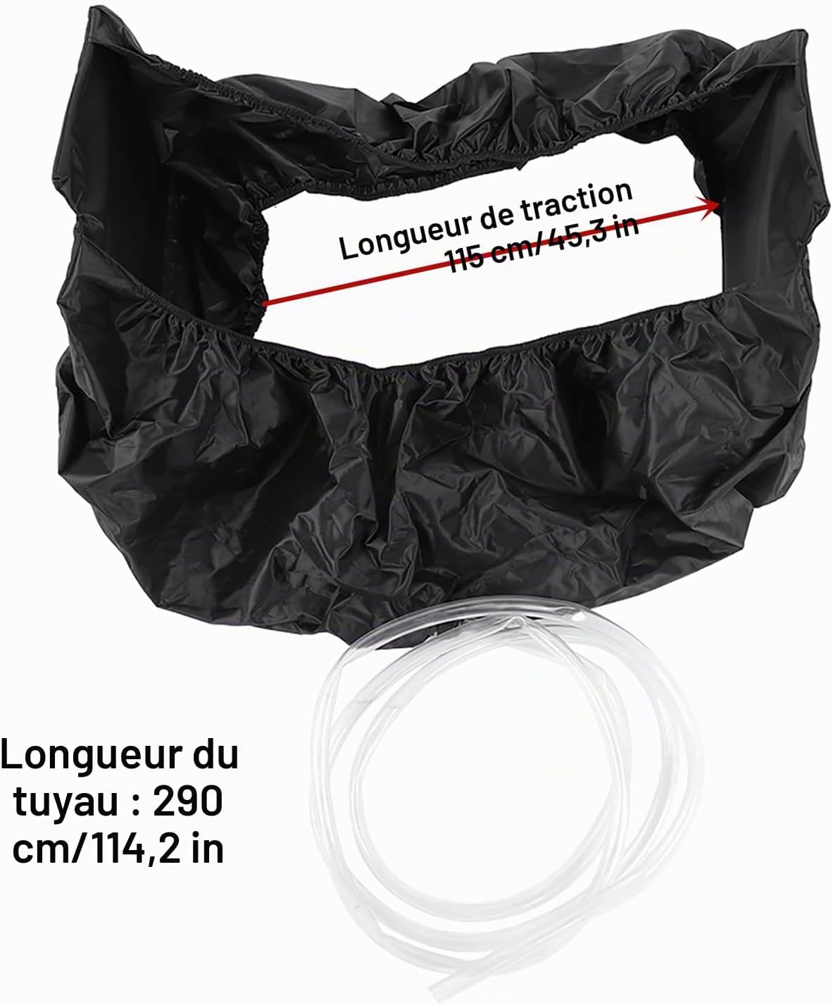  Housse De Protection Pour Le Nettoyage Des Unités Intérieures Des Climatiseurs, Hotte De Lavage Pour Climatiseur Mural étanche Et Poussière Avec Tuyau D'eau, Kit Nettoyage Climatisation Split