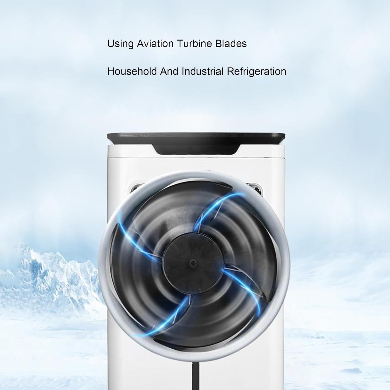 GENERIC Refroidisseur évaporatif Portable, Refroidisseur De Marais Sans Tuyau, Ventilateur De Conditionnement Sans Feuilles Avec Humidification Pour La Maison, Le Bureau