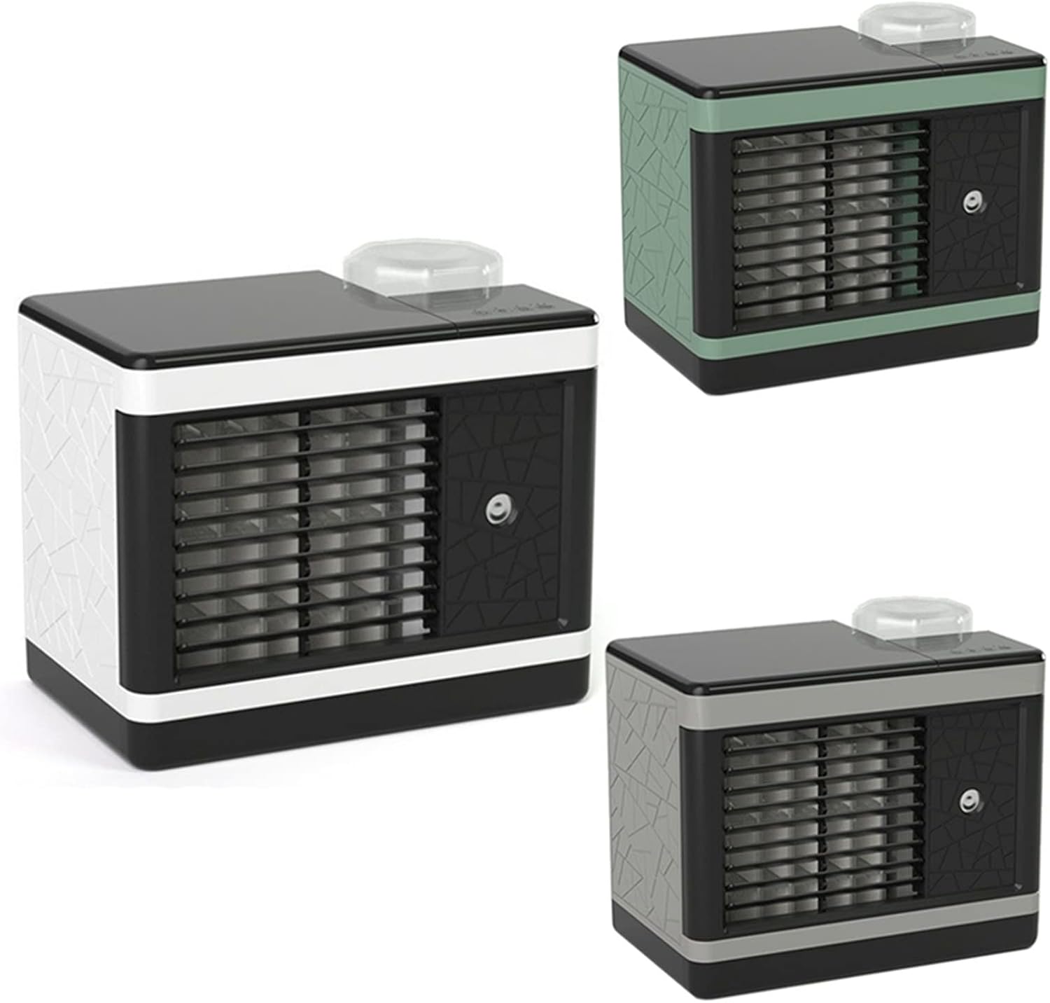  DieffematicKTY Climatiseur Mobile Portable Air Conditioner Mini Air Cooler Multi-Function Humidifier Purifier For Home Cooling Small Air Conditioner (Color : Green Black)