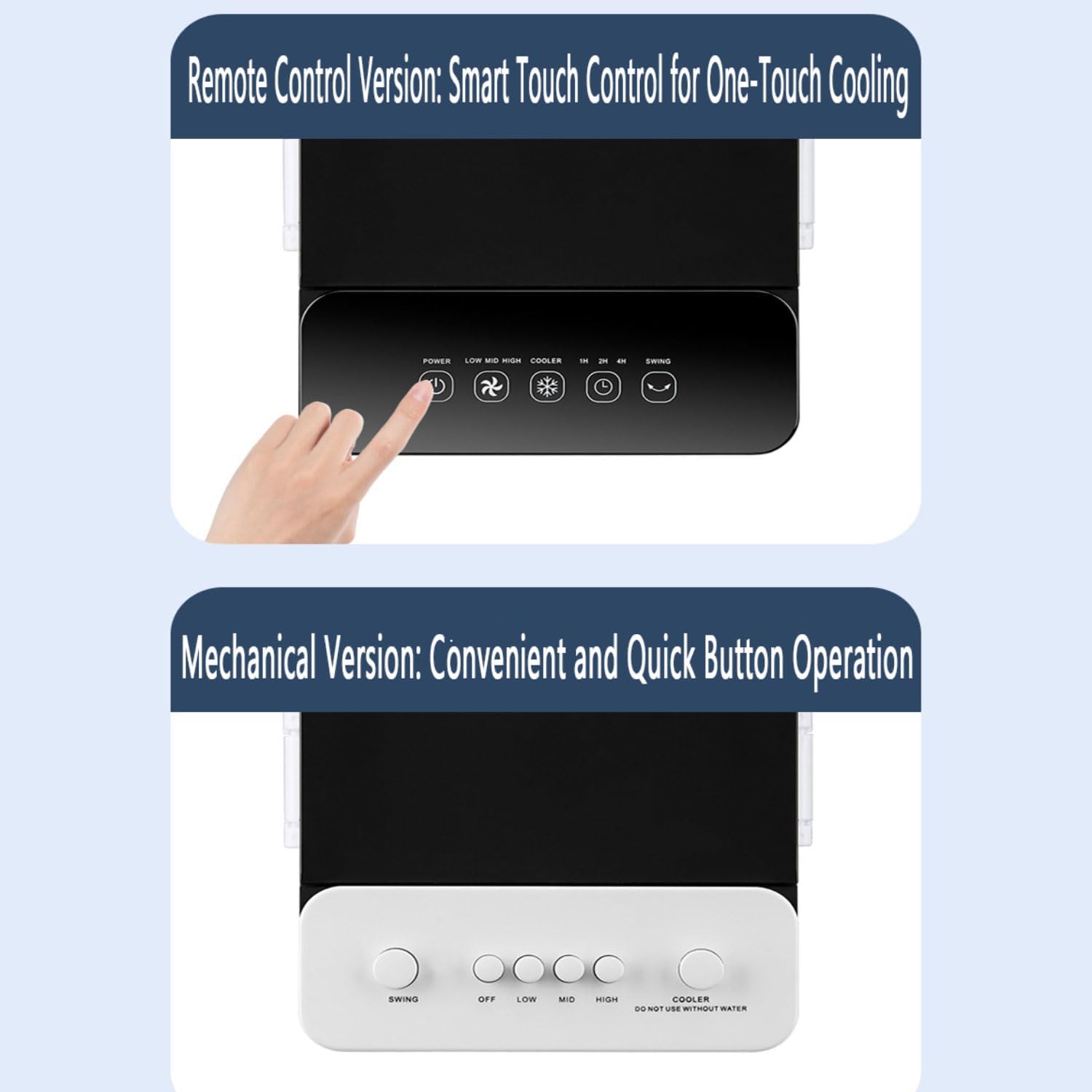  Climatiseur Portable Mobile 15 L 75 W, Refroidisseur D'air Par évaporation Avec Réservoir D'eau Amovible, Minuterie 15 H, 3 Modes Et 3 Vitesses, 40 DB, Ventilateur De Refroidissement Pour La Maison