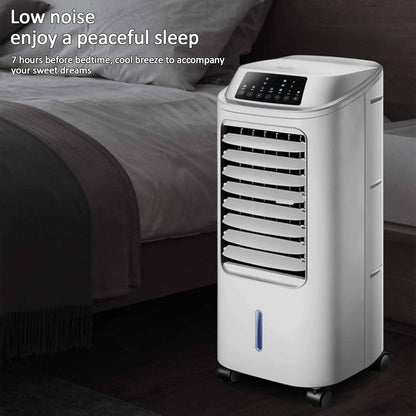 GENERIC Refroidisseur D'air Portable Avec Réservoir De 6,5 L Et 4 Roues, Ventilateur à 3 Vitesses, Minuterie 24 H, Télécommande Pour Bureau, Chambre