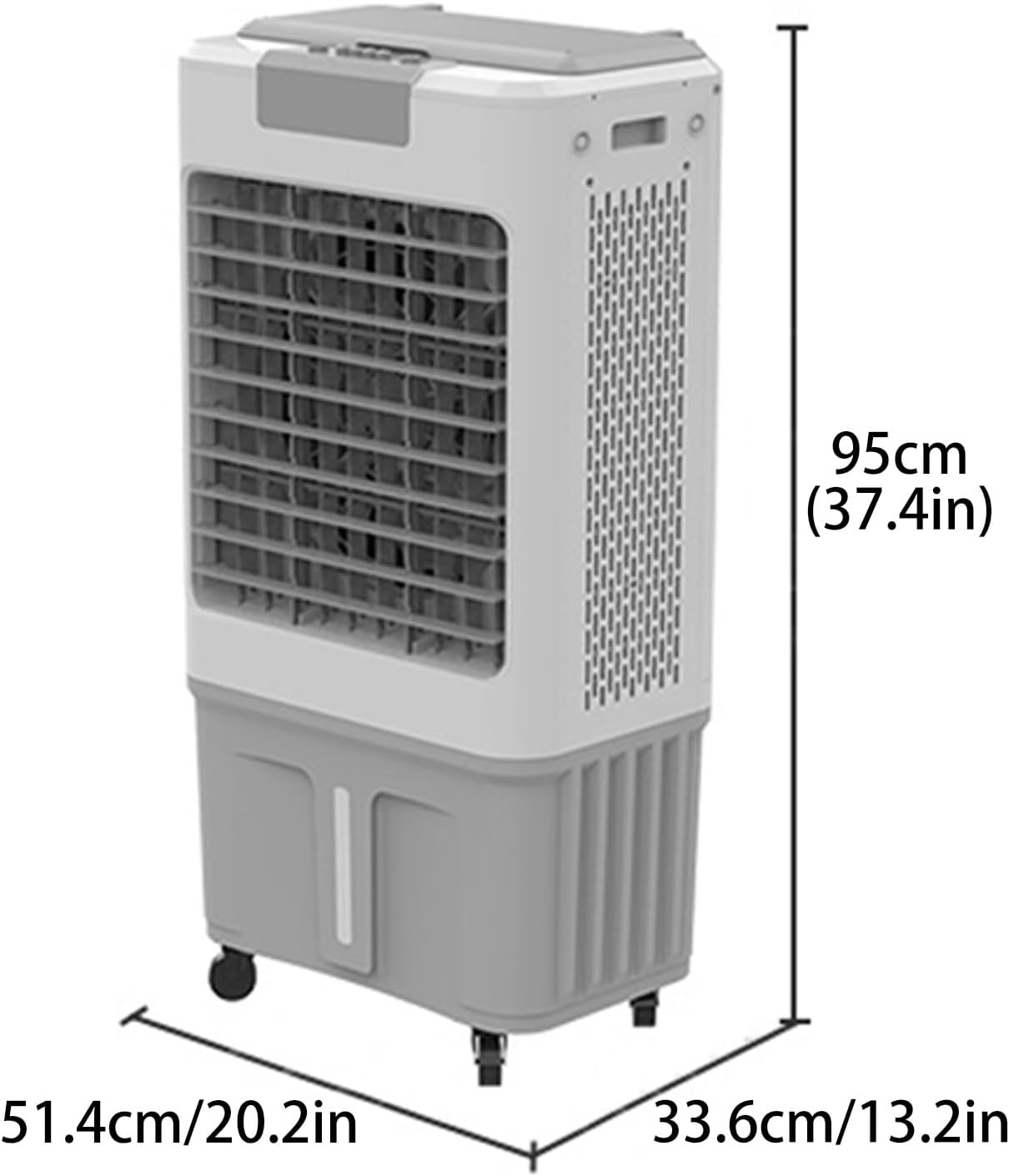  Climatiseur Sans Fenêtre, Refroidisseur De Marais Portable Avec Réservoir D'eau Et Blocs De Glace, Refroidisseur D'air Par Évaporation À 3 Vitesses Pour Chambre Et Bureau