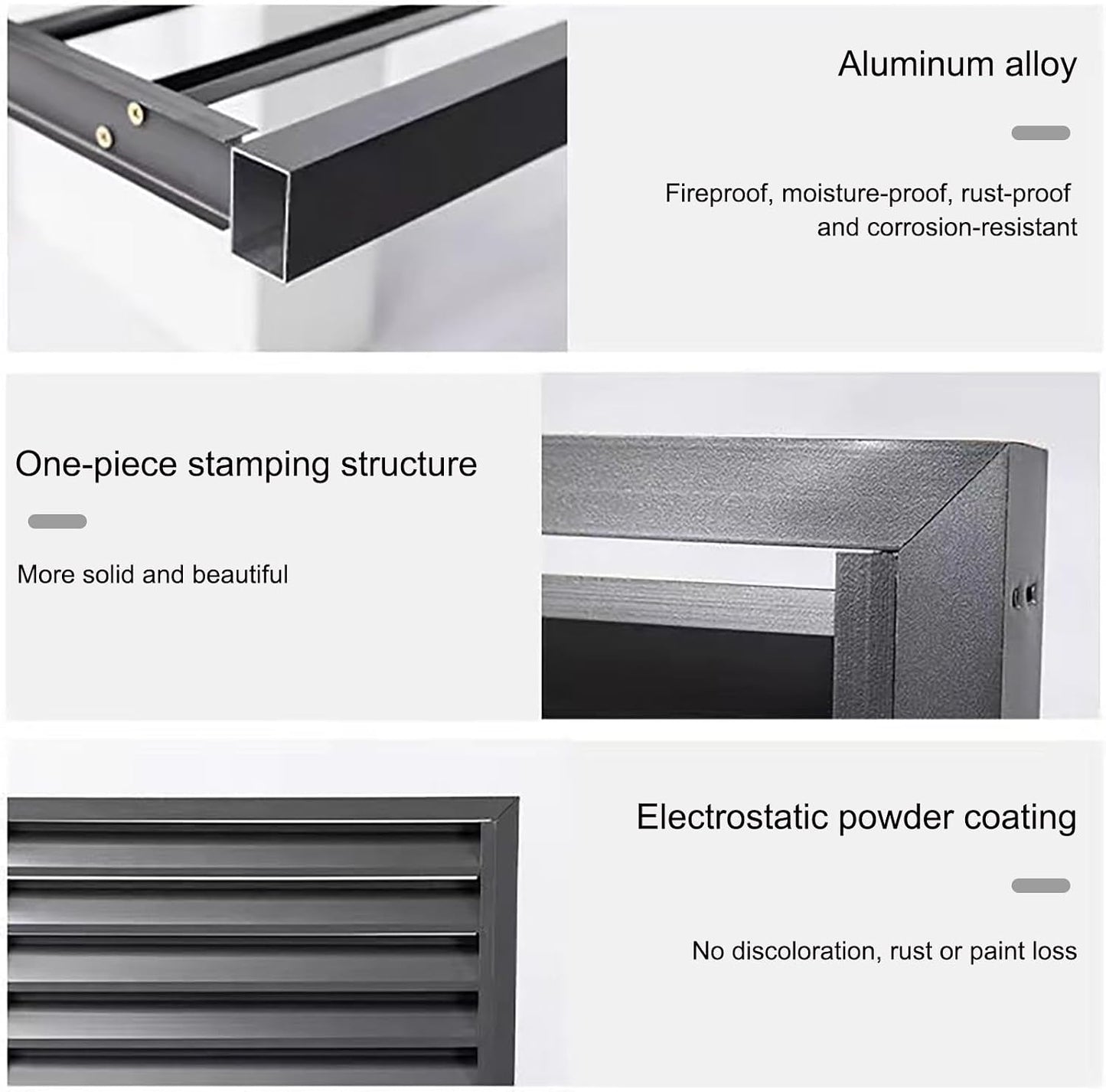 GENERIC Housse De Climatiseur D'extérieur De Qualité Supérieure – Protection De Pompe à Chaleur Avec Réduction Du Bruit En Aluminium Pour Une Utilisation En Intérieur/extérieur, Résistante Aux Intempéries Et
