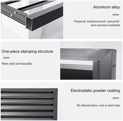 GENERIC Housse De Climatiseur D'extérieur De Qualité Supérieure – Protection De Pompe à Chaleur Avec Réduction Du Bruit En Aluminium Pour Une Utilisation En Intérieur/extérieur, Résistante Aux Intempéries Et