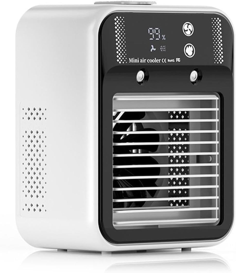  MagiDeal Climatiseur Portable Pour Chambre à Coucher, Refroidisseur D'air Pour Pièce, Silencieux, Ventilateur De Refroidissement De Bureau