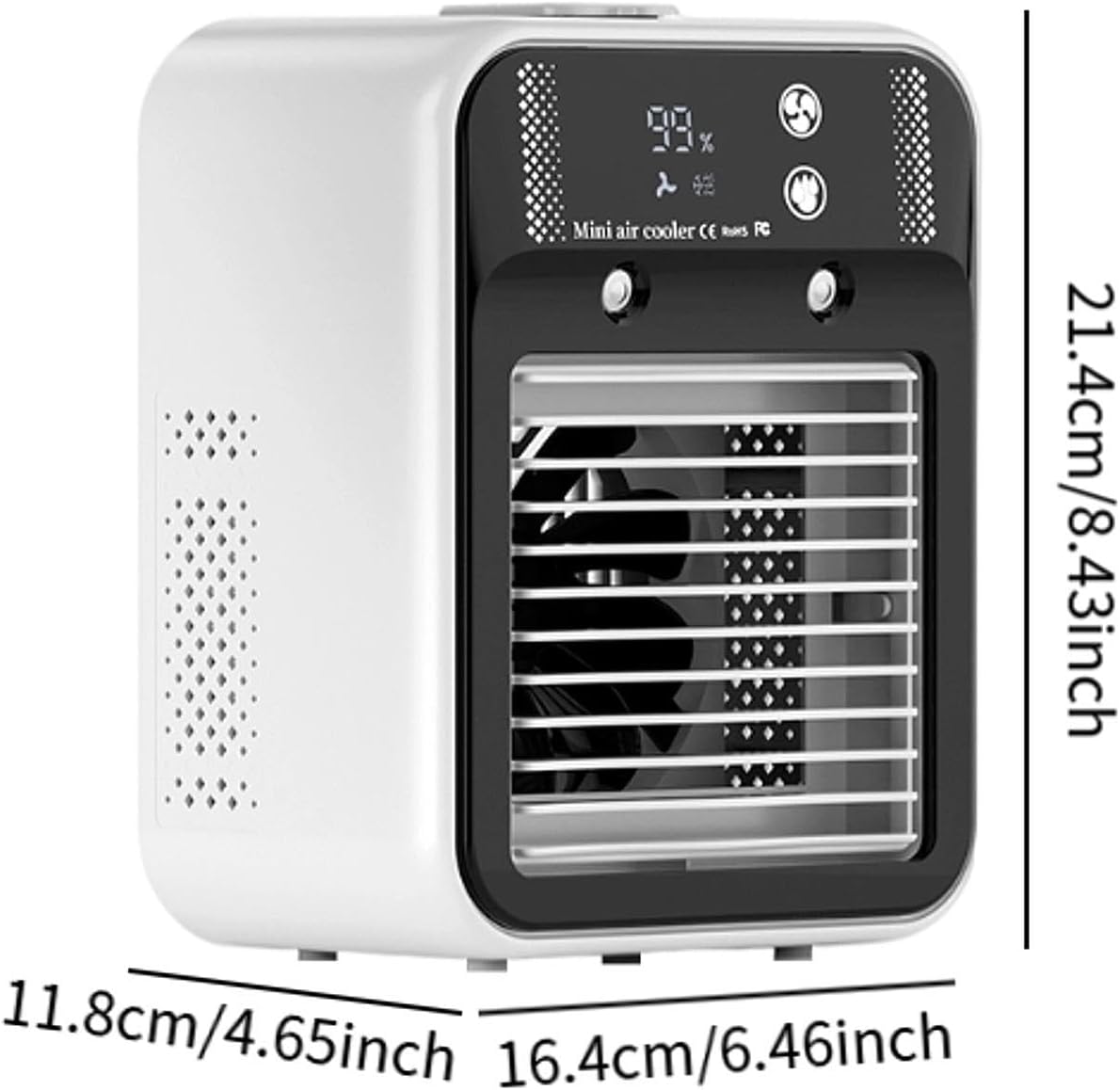  MagiDeal Climatiseur Portable Pour Chambre à Coucher, Refroidisseur D'air Pour Pièce, Silencieux, Ventilateur De Refroidissement De Bureau