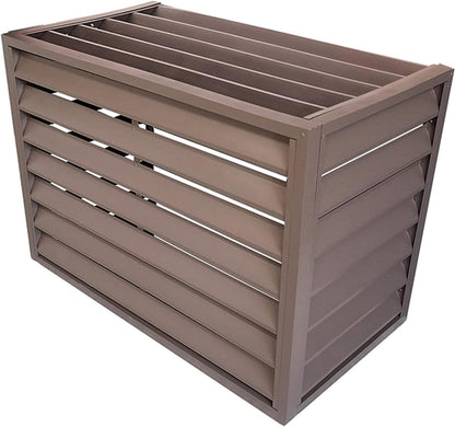  Housse De Protection Décorative Pour Climatiseur Extérieur En Aluminium - Protection Contre Les Intempéries Pour Unités De Climatisation - Boîtier Autonome Pour Poubelle, CVC Et Housse élégante