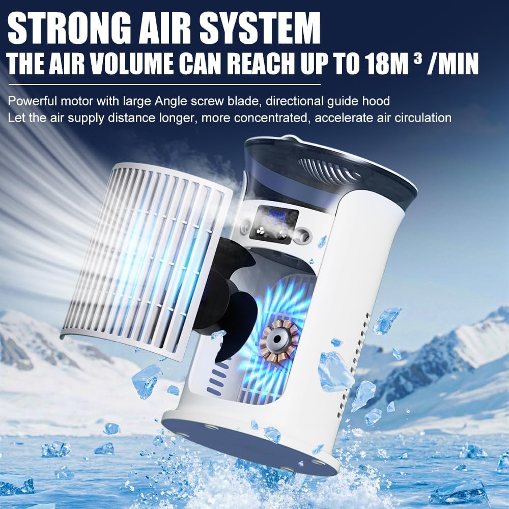 GENERIC Climatiseur Mobile, Refroidissement Par évaporation, Petit Climatiseur Portable, Climatiseur Mobile (vert)