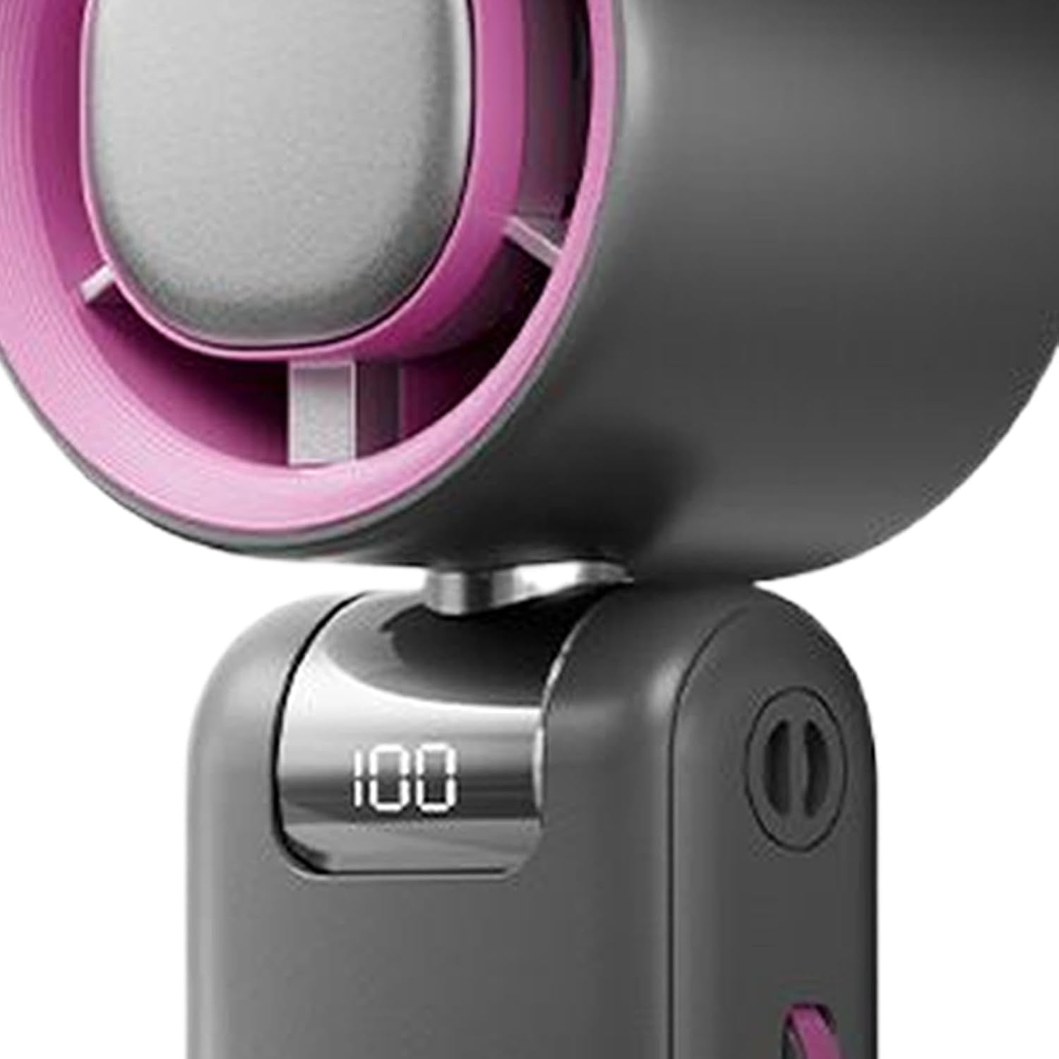 GENERIC Ventilateur à Main Pliable – 3 Vitesses Réglables | Dispositif De Circulation D'air Rechargeable Par USB Pour La Maison, Le Studio, Les Voyages, Le Shopping, Le Camping