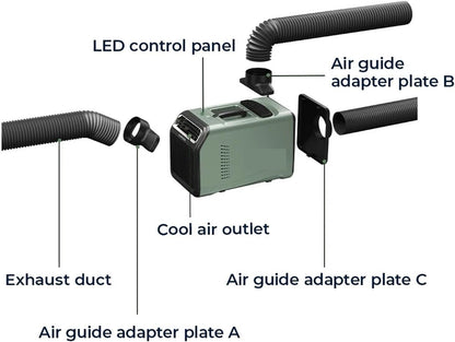  Mini Climatiseur E, Compresseur Portable à économie D'énergie, For Extérieur, Tente, Camping-Car Large Compatibilité