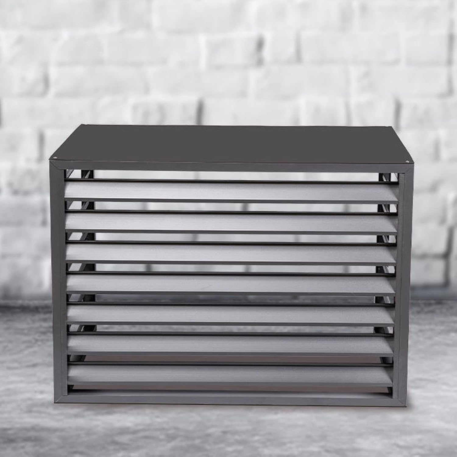 GENERIC Housse De Protection En Aluminium Pour Climatiseur Extérieur - Protection Contre Les Intempéries Pour Climatiseurs Extérieurs Et Housse élégante Pour Unité Extérieure