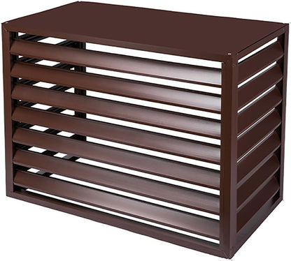GENERIC Écran De Protection En Aluminium Pour Climatiseur Extérieur - Clôture élégante Pour Climatiseur - Protection Pour Pompe à Chaleur - Design Résistant Aux Intempéries