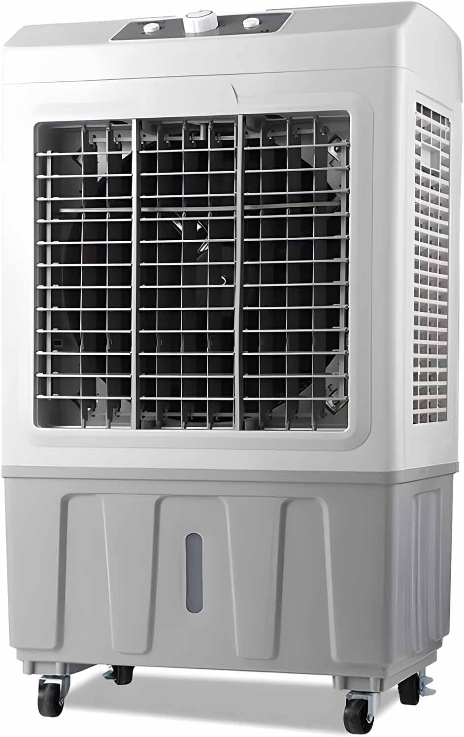  Refroidisseur D'air Par évaporation Portable Avec Grand Réservoir D'eau De 45 L, Refroidissement à Haute Efficacité Pour L'intérieur Et L'extérieur