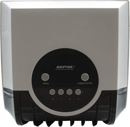 MPM MKL-01 Climatiseur évaporatif Refroidisseur D'air Portable, Oscillant, Fonction Humidificateur, Purificateur D'air, Réservoir 8 L, Tiroir à Glace