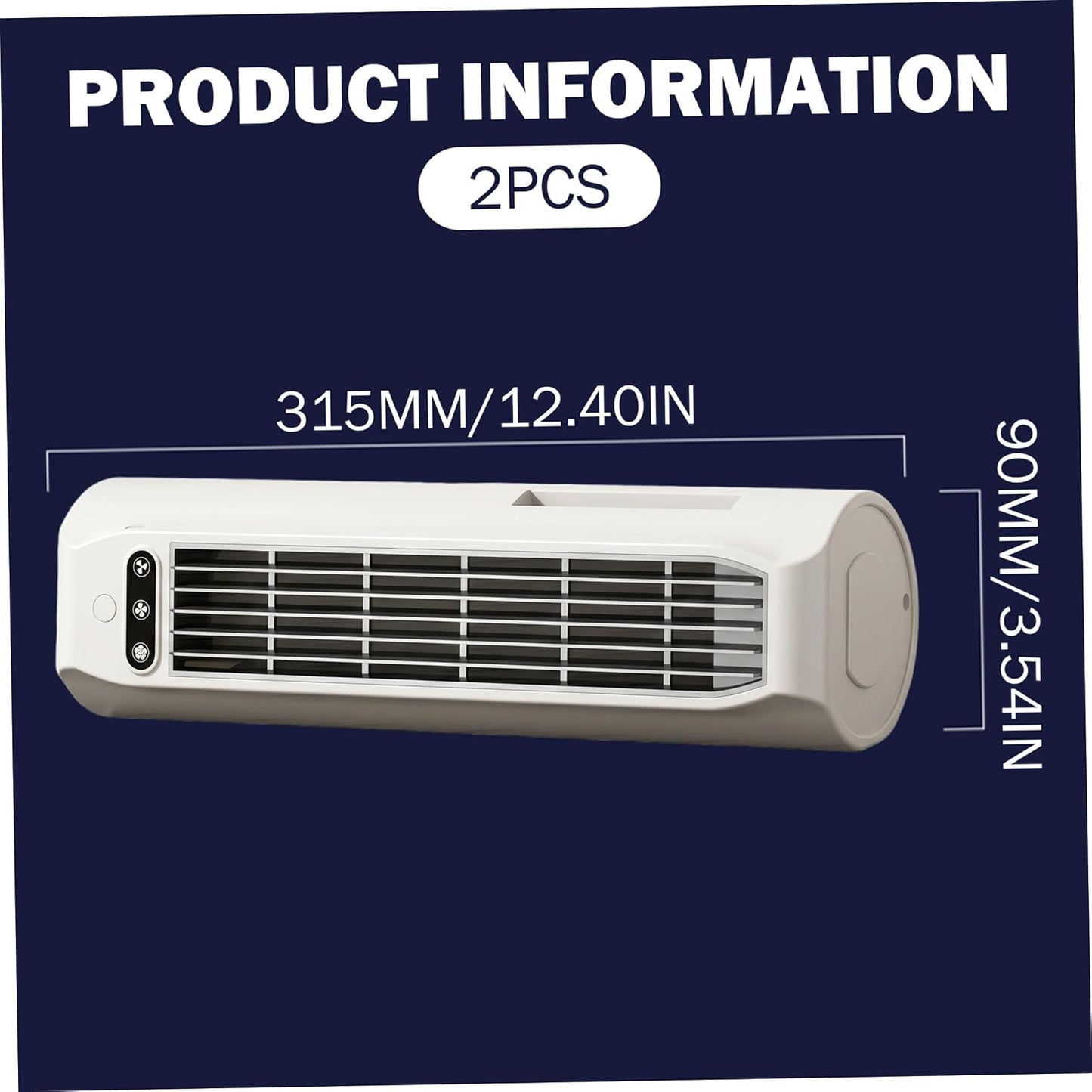  Lot De 2 Climatiseurs Sans Fil, Petit Ventilateur Tour Rechargeable Par USB à 3 Vitesses, Ventilateur De Refroidissement Sur Pied, Mural Et Couché Avec Support Téléphone Pour La Maison Et Le Burea