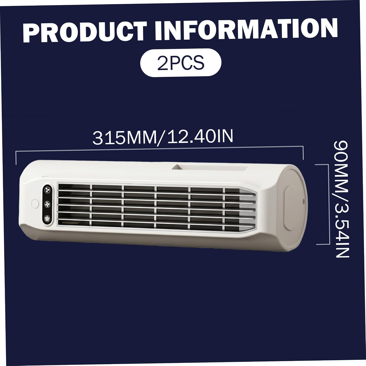  Lot De 2 Climatiseurs Sans Fil, Petit Ventilateur Tour Rechargeable Par USB à 3 Vitesses, Ventilateur De Refroidissement Sur Pied, Mural Et Couché Avec Support Téléphone Pour La Maison Et Le Burea