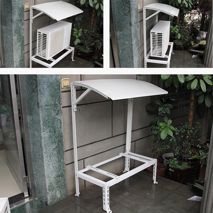  Support Climatiseur Exterieur Avec Auvent, Support De Montage Pour Climatiseur, Capacité De Charge Jusqu'à 200 Kg, Pour Clim Split Et Pompes à Chaleur