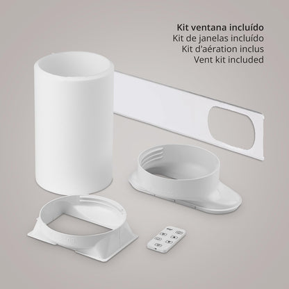  Ufesa Climatiseur Portable A7 3en1, Refroidissement, Ventilation Et Déshumidification, 7000 BTU/jour, Silencieux, Affichage LED, Minuterie 24h, Jusqu'à 12m², Gaz R290, Télécommande
