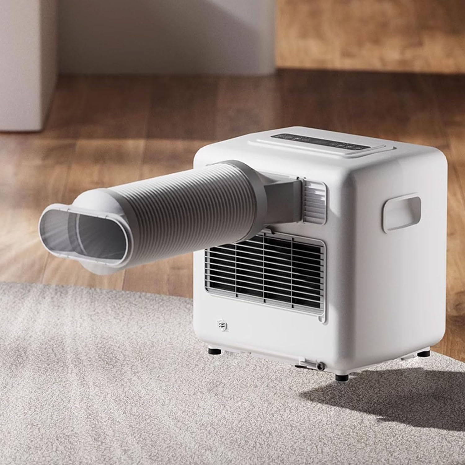  Climatiseur Portable à écran Tactile, 1400BTU Refroidisseur D'évaporation Compact Avec Conduit D'air Froid Pour Le Camping De Voiture De Bureau à Chambre à Coucher, Ventilateur De Refroidissement Pers