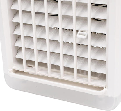  Cocoarm Climatiseur Portable 4 En 1, Refroidisseur Par évaporation De 700 Ml Avec 3 Vitesses, Humidificateur, Fonction D'éclairage Pour Un Usage Personnel Au Bureau Et à Domicile