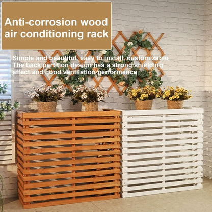  Housse De Protection En Bois Pour Climatiseur Extérieur - Clôture élégante Pour Dissimuler L'unité De Climatisation - Design Résistant Aux Intempéries Pour Un Attrait Amélioré