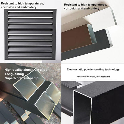 GENERIC Housse De Protection En Aluminium Pour Climatiseur Extérieur - Protection Contre Les Intempéries Pour Climatiseurs Extérieurs Et Housse élégante Pour Unité Extérieure