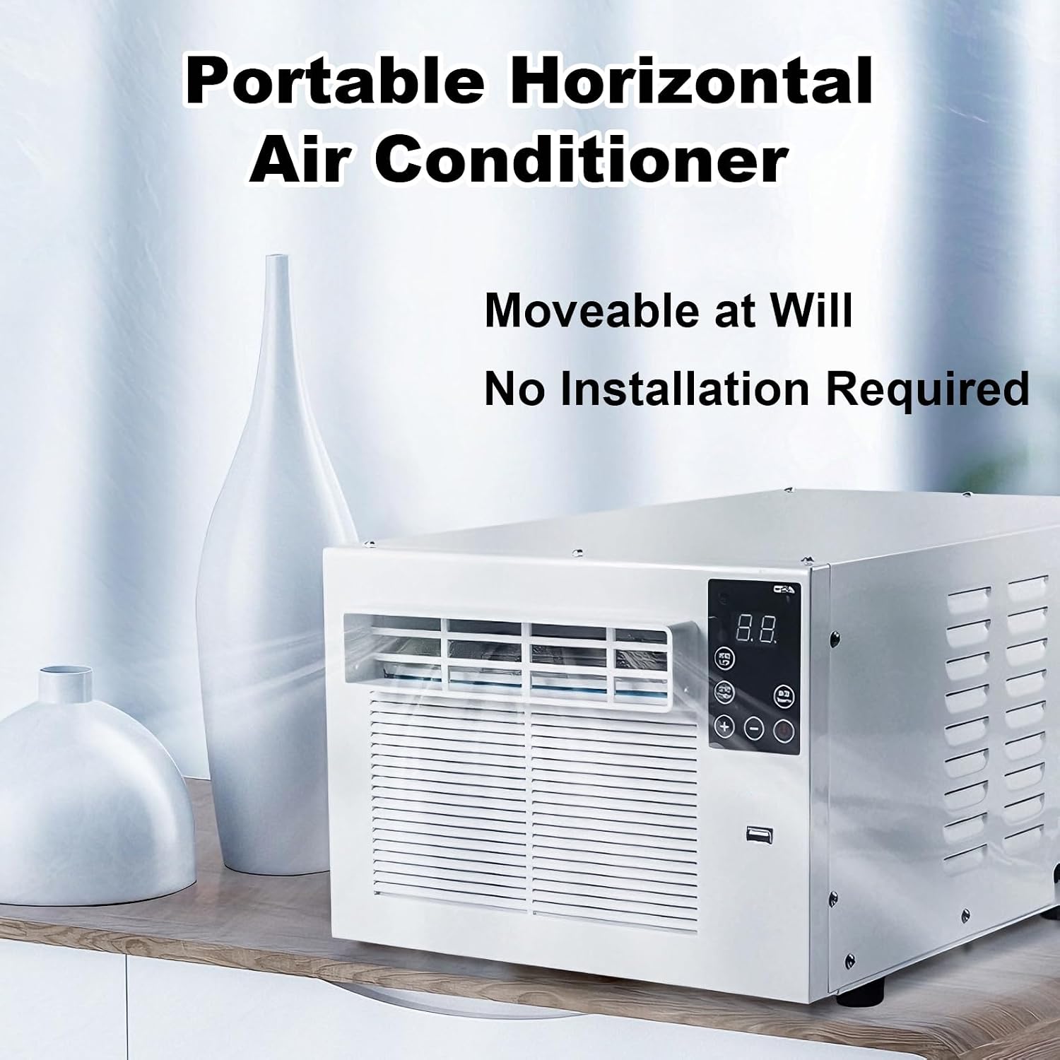 GENERIC Climatiseur Portable Avec Déshumidificateur, Refroidissement Silencieux Pour Chambre à Coucher, Bureau Et VR