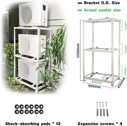 GENERIC Support De Sol Pour Mini Climatiseurs Séparés, Base De Support Robuste Pour Systèmes De Pompe à Chaleur à Condensateur AC