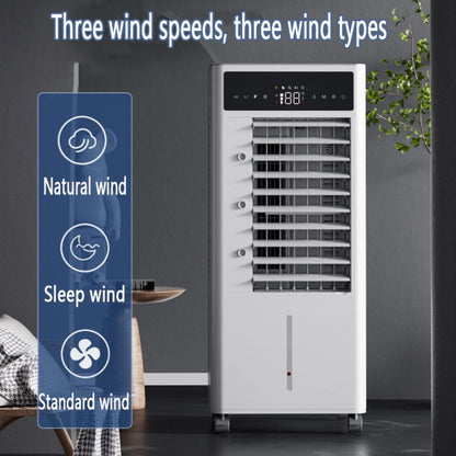 GENERIC Refroidisseur D'air évaporatif Portable, 10L à Distance De Réservoir, 60 Ventilateur Silencieux Oscillant Pour Le Bureau De Chambre à Coucher En Mode D'économie D'énergie