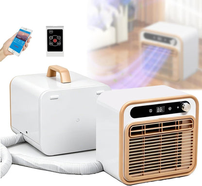 GENERIC Climatiseur Portable Split, 1500W 130m³/h Refroidissement Silencieux Avec Tuyau De Connexion De 2m – Minuterie 12h, Contrôle À Distance/Application WiFi, Léger Pour Tente De Camping, Camion, Camping