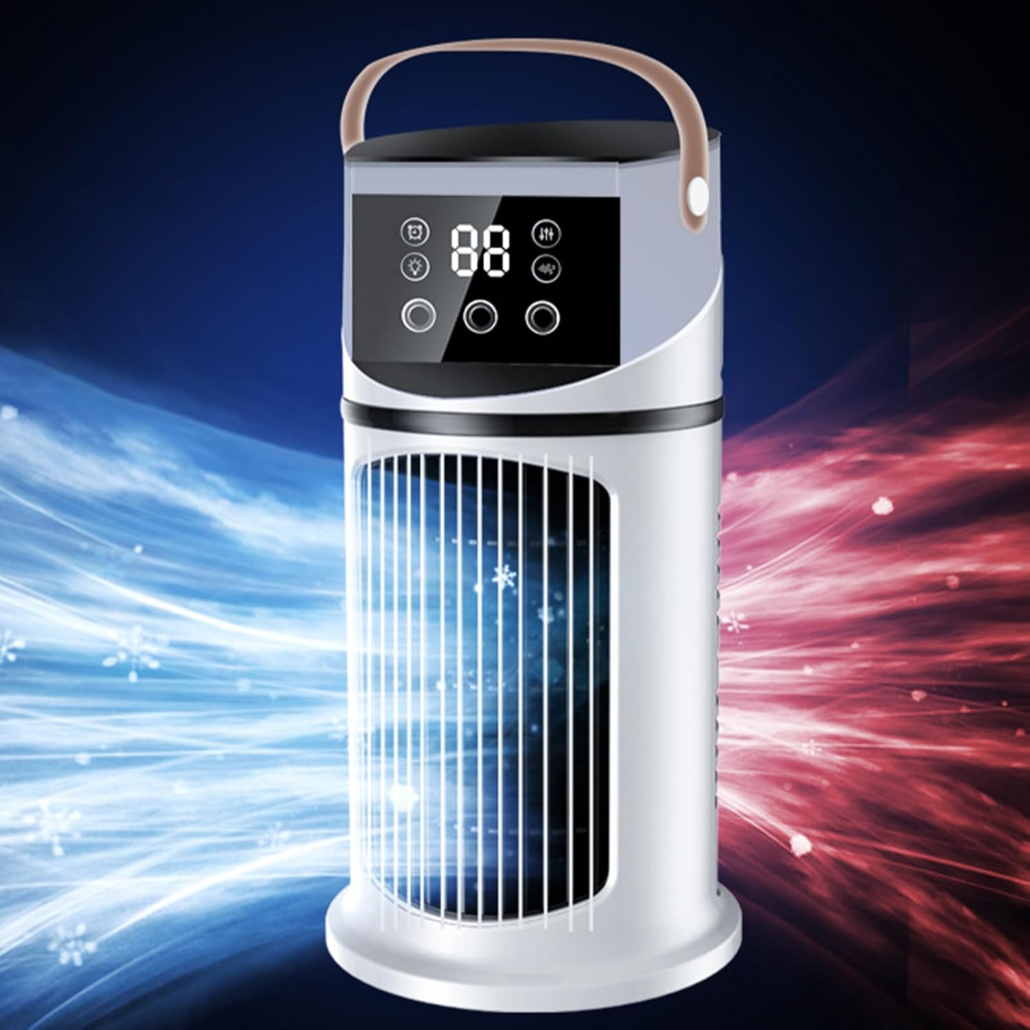  Climatiseur De Bureau | Climatiseur Portable Pour Pièce | Appareil De Brumisation Purifiante 9 Vitesses Réglable Avec Éclairage Pour Dortoir, Salon Et Chambre à Coucher