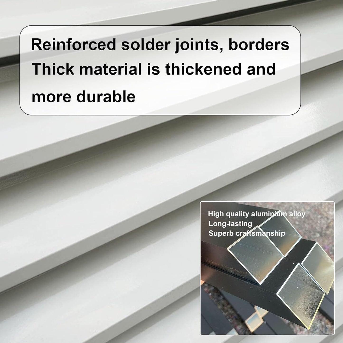 GENERIC Housse De Protection Pour Climatiseur Extérieur Toutes Saisons, Housse De Protection Autonome En Aluminium Et Support De Fleurs Et élégante