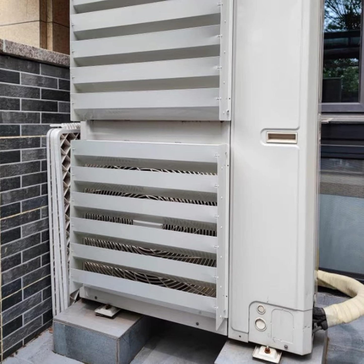 GENERIC Housse De Guidage D'air Pour Unité De Climatisation Extérieure – Déflecteur De Soufflage Anti-direct Et Déflecteur De Vent Pour Protection De Climatiseur, Stores à Condensateur Et écran De Clôture