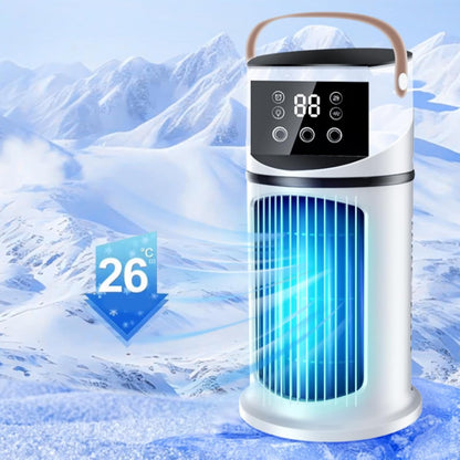 Genérico Climatiseur Portable – Ventilateur De Bureau, Refroidisseur D'air Nébulisé Avec Lumière LED | Dispositif De Climatisation Personnel à 9 Vitesses Pour Utilisation Sur Table De Maison, Chambre à Coucher