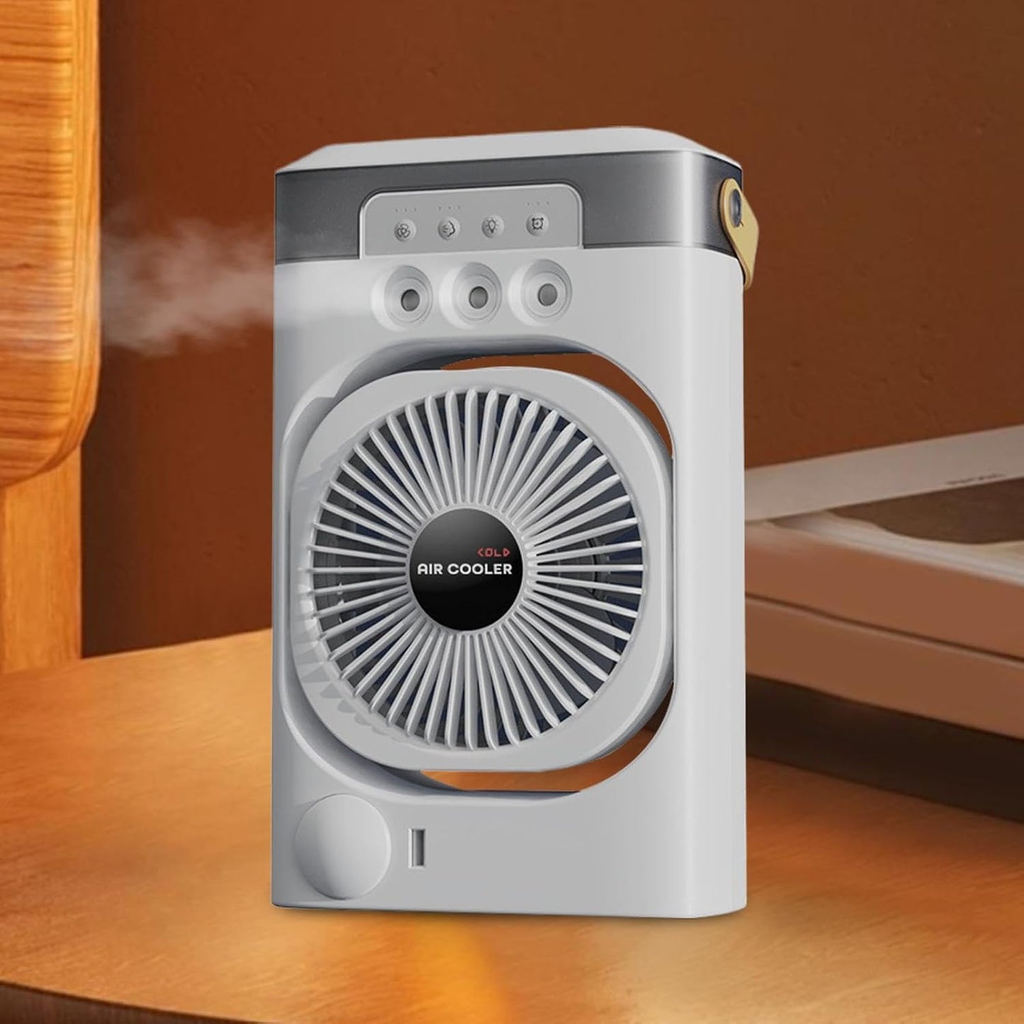  Climatiseur Personnel - Climatiseur De Ventilateur Plus Frais Bas Bruit - Humidificateur De Bureau D'inclinaison à 120 Degrés Avec 3 Modes De Brouillard Pour Chambre, Salon