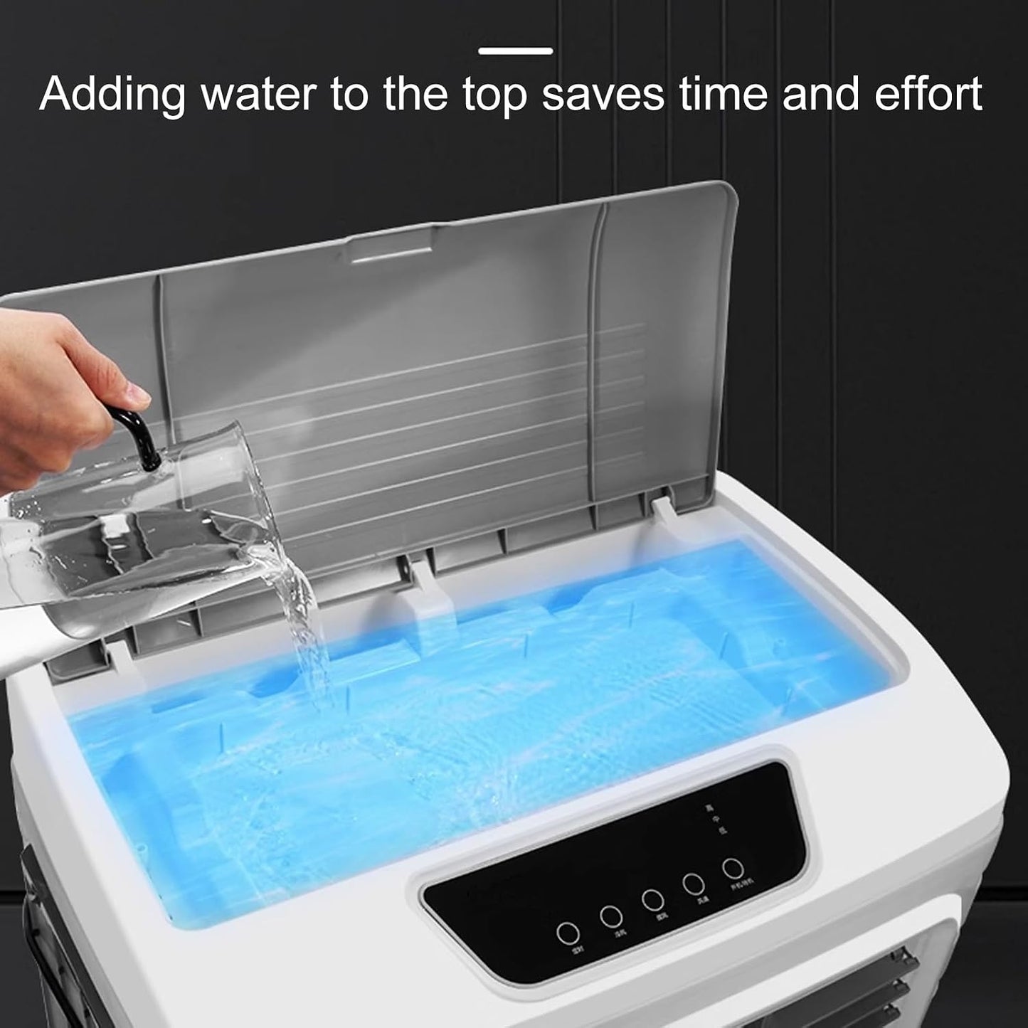 GENERIC Ventilateur De Refroidissement Par évaporation, Climatiseur Mobile 200 W à 3 Vitesses, Réservoir D'eau De 55 L Et 4 Compartiments à Glace, Idéal Pour La Maison, Le Bureau Ou Une Ch