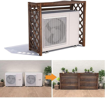  Grille De Protection Pour Climatiseur Et Support Pour Plantes Résistant Aux Intempéries En Bois IV Durable Pour Une Utilisation En Extérieur. Grille De Protection Pour Cl