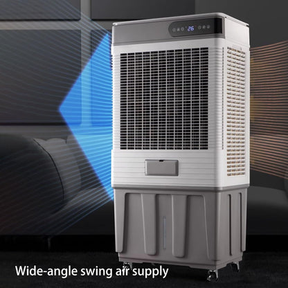  Refroidisseur D'air Évaporatif 3 En 1, Refroidisseur De Marais Avec Minuterie De 12 Heures Et 3 Vitesses, Climatiseur Portable À Double Réservoir Pour Chambre Et Bureau