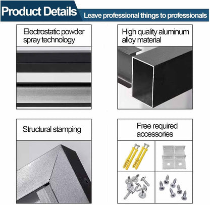  Housse De Protection En Aluminium Pour Climatiseur Extérieur, Système De Séparation AC, Résistant Aux Intempéries, Convient Pour 110 X 60 X 80 Cm, Résistante Aux UV, Idéale Pour Une Utilisation En