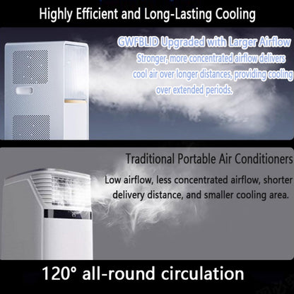  Climatiseur Portable, Unité Intelligente Avec Kit à Distance Et Fenêtre, Oscillation à 120 °, Modes Frais/sèche/Ventilateur/Sommeil, Minuterie 24H Pour Bureau De Chambre