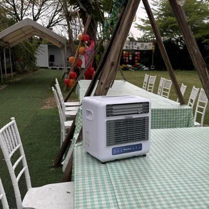  Climatiseur Portable à écran Tactile, 1400BTU Refroidisseur D'évaporation Compact Avec Conduit D'air Froid Pour Le Camping De Voiture De Bureau à Chambre à Coucher, Ventilateur De Refroidissement Pers